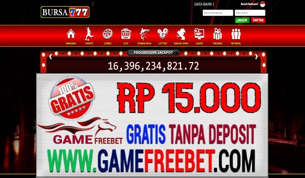 Bursa777 Freebet Gratis Rp 15.000 Tanpa Deposit