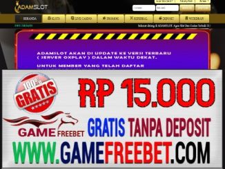 AdamSlot Freebet Gratis Rp 15.000 Tanpa Deposit