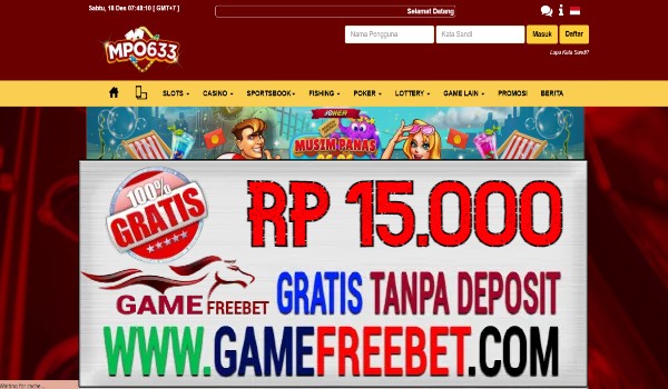 Mpo633 Freebet Gratis Rp 15.000 Tanpa Deposit