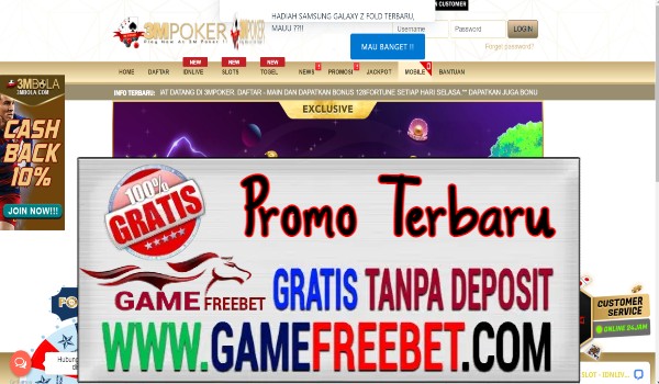 3MPoker Bonus New Member 10%