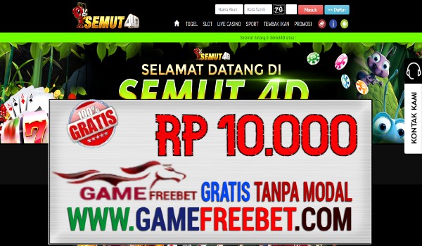 Semut4D Gacor Freebet Gratis Rp 10.000 Tanpa Modal