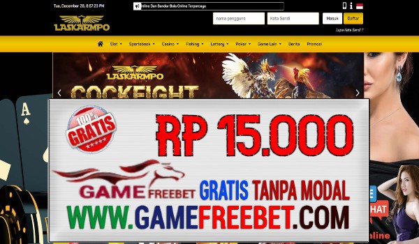 LASKARMPO Gacor Freebet Gratis Rp 15.000 Tanpa Deposit