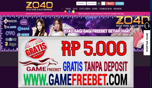 ZO4D Freebet Gratis Rp 5.000 Tanpa Deposit