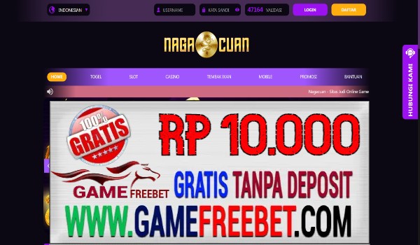 NagaCuan Freebet Gratis Rp 10.000 Tanpa Deposit