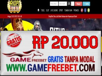 ShopiSlot Freebet Gratis Rp 20.000 Tanpa Deposit