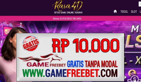 Rasa4D Freebet Gratis Rp 10.000 Gacor Tanpa Deposit