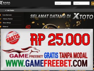 XToto Freebet Gratis Rp 25.000 Gacor Tanpa Deposit