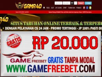 Gama4D Freebet Gratis Rp 20.000 Gacor Tanpa Deposit