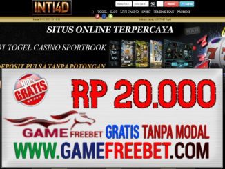 Inti4D Freebet Gratis Rp 20.000 Tanpa Deposit