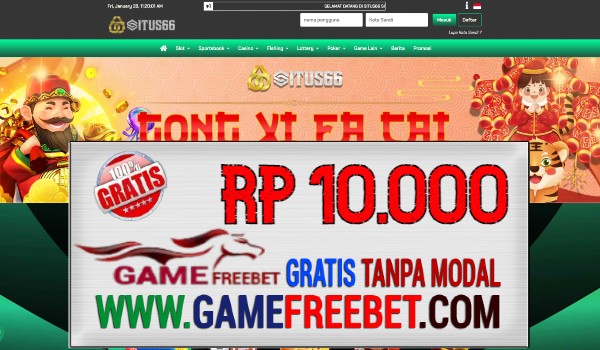 Situs66 Freebet Gratis Rp 10.000 Tanpa Deposit