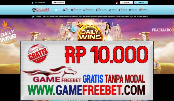TokoBet99 Freebet Gratis Rp 10.000 Tanpa Deposit