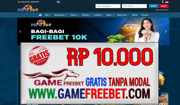 MPO369 Freebet Gratis Rp 10.000 Tanpa Deposit