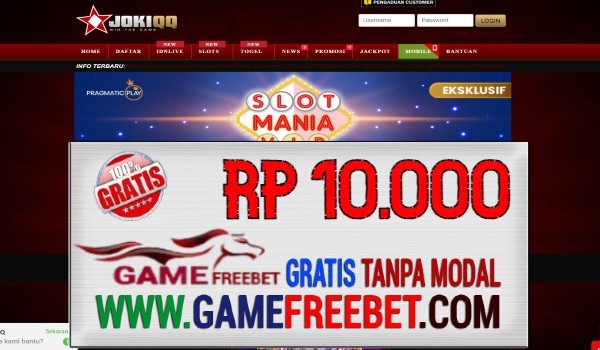 JOKIQQ Freebet Gratis Rp 10.000 Tanpa Deposit