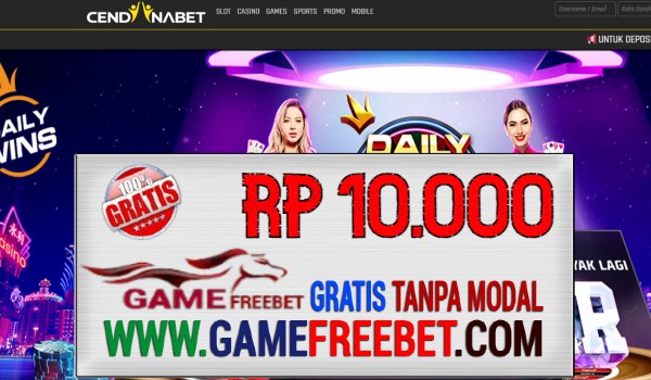 CendanaBet Freebet Gratis Rp 10.000 Tanpa Deposit
