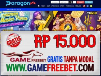 Paragon168 Game Freebet Gratis Rp 15.000 Tanpa Deposit