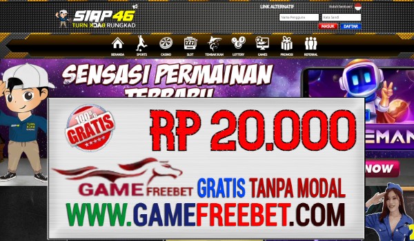 Siap46 Game Freebet Gratis Rp 20.000 Tanpa Deposit