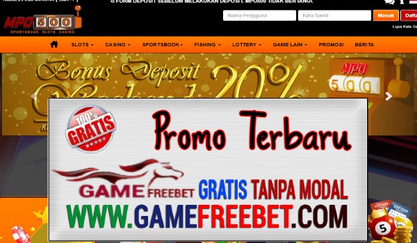 Mpo500 Promo Slot 100% Bonus Di Depan