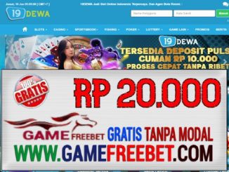 19dewa Freebet Gratis Rp 20.000 Tanpa Deposit