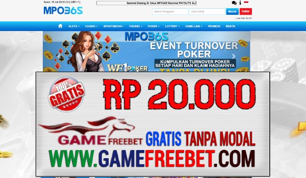 MPO365 Game Freebet Gratis Rp 20.000 Tanpa Deposit