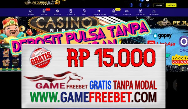 PEJUANGSLOT88 Freebet Gratis Rp 15.000 Tanpa Deposit