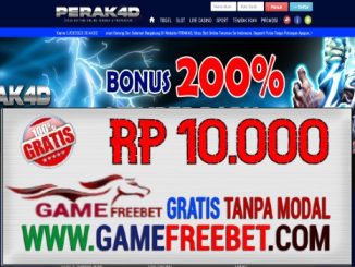 PERAK4D Freebet Gratis Rp 10.000 Tanpa Deposit