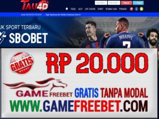 TAU4D Freebet Gratis Rp 20.000 Tanpa Deposit