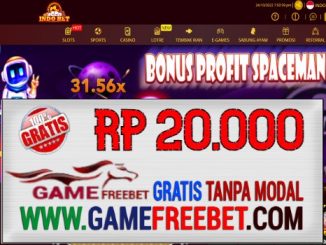 INDOBET Freebet Gratis Rp 20.000 Tanpa Deposit