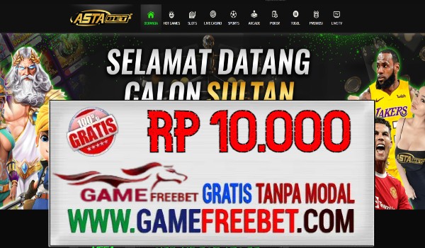 ASTABET Freebet Gratis Rp 10.000 Tanpa Deposit