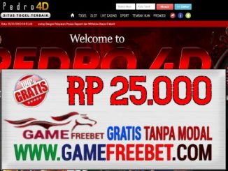 PEDRO4D Freebet Gratis Rp 25.000 Tanpa Deposit