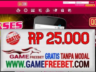 QQ338 Freebet Gratis Rp 25.000 Tanpa Deposit