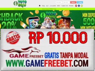 TOTOSOJU Freebet Gratis Rp 10.000 Tanpa Deposit