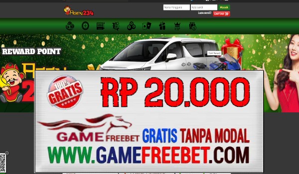 AGEN234 Freebet Gratis Rp 20.000 Tanpa Deposit