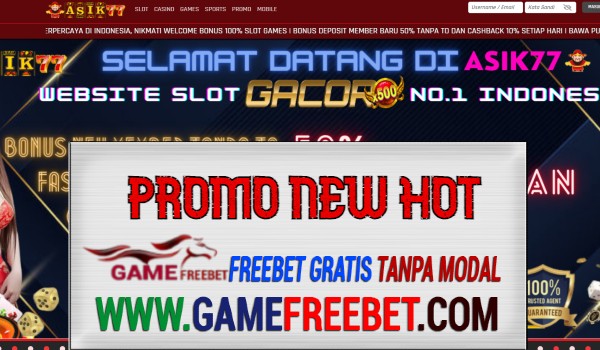 ASIK77 Bonus Slot 100% Langsung Di Depan