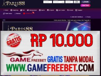 PARIS88 Freebet Gratis Rp 10.000 Tanpa Deposit