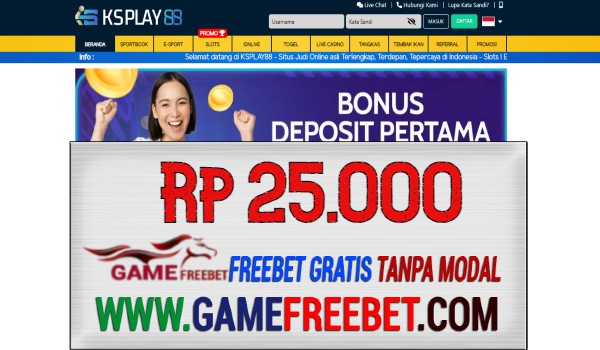 KSPLAY88 Freebet Gratis Rp 25.000 Tanpa Deposit