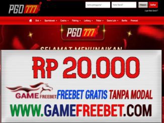 PGO777 Freebet Gratis Rp 20.000 Tanpa Deposit