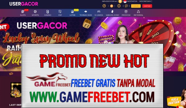 USERGACOR Bonus Slot 100% Langsung Di Depan