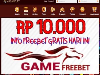 MACANPLAY Freebet Gratis Rp 10.000 Tanpa Deposit