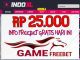 INDOXL Game Freebet Rp 25.000 Tanpa Deposit