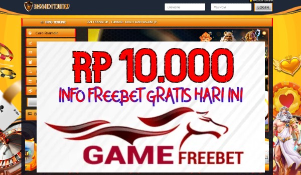 BANDITJITU Game Freebet Rp 10.000 Tanpa Deposit