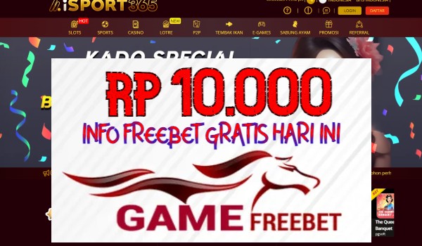 ISPORT365 Game Freebet Rp 10.000 Tanpa Deposit