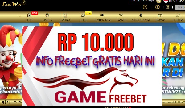 Fastwin77 Game Freebet Rp 10.000 Tanpa Deposit