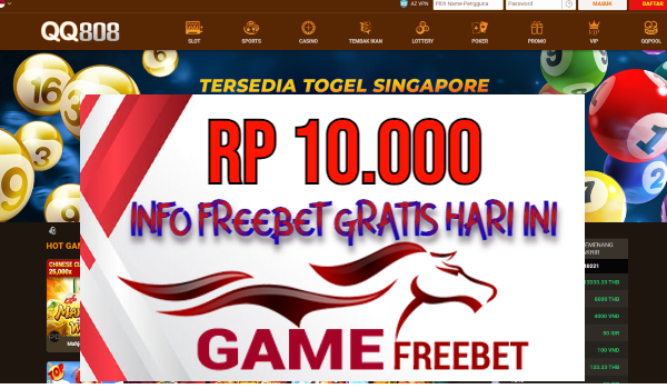 Qq808 Game Freebet Rp 10.000 Tanpa Deposit