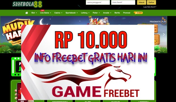 Slotbola88 Game Freebet Rp 10.000 Tanpa Deposit