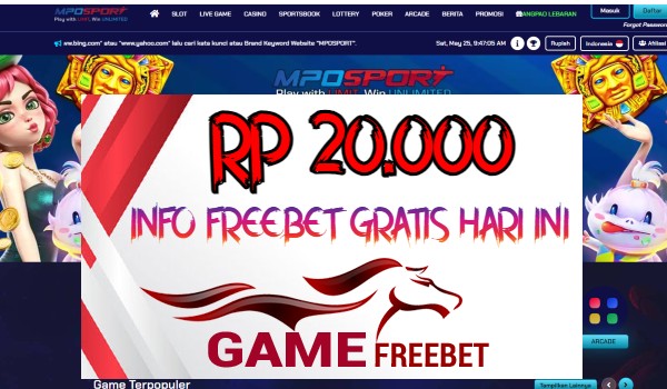 Mposport Game Freebet Rp 20.000 Tanpa Deposit