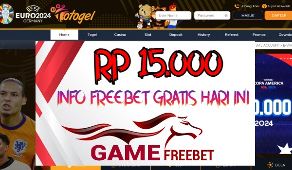 Totogel Game Freebet Rp 15.000 Tanpa Deposit