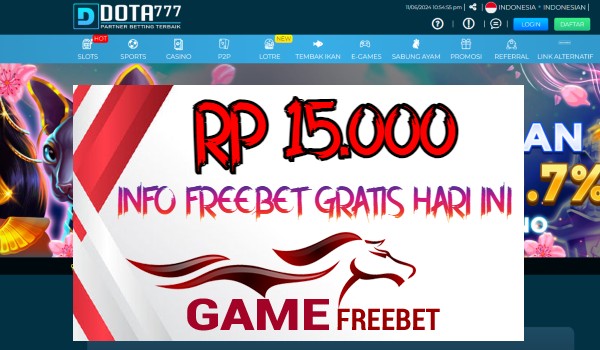 Dota777 Game Freebet Rp 15.000 Tanpa Deposit