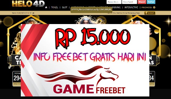 Helo4d Game Freebet Rp 15.000 Tanpa Deposit