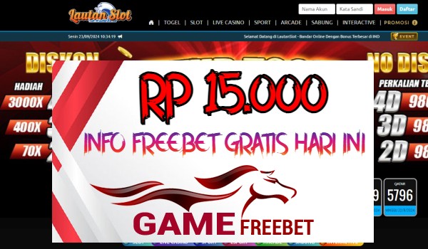 Lautanslot Game Freebet Rp 15.000 Tanpa Deposit
