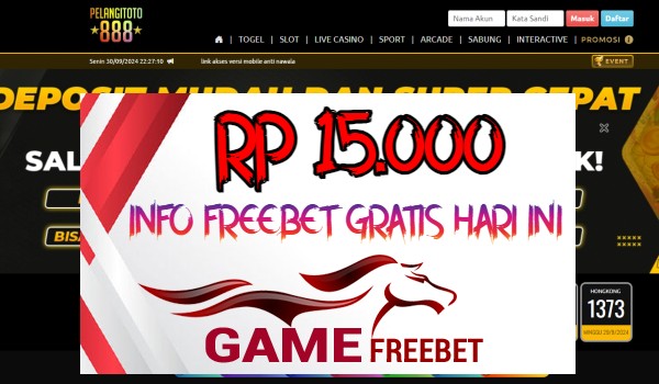 Pelangitoto888 Game Freebet Rp 15.000 Tanpa Deposit